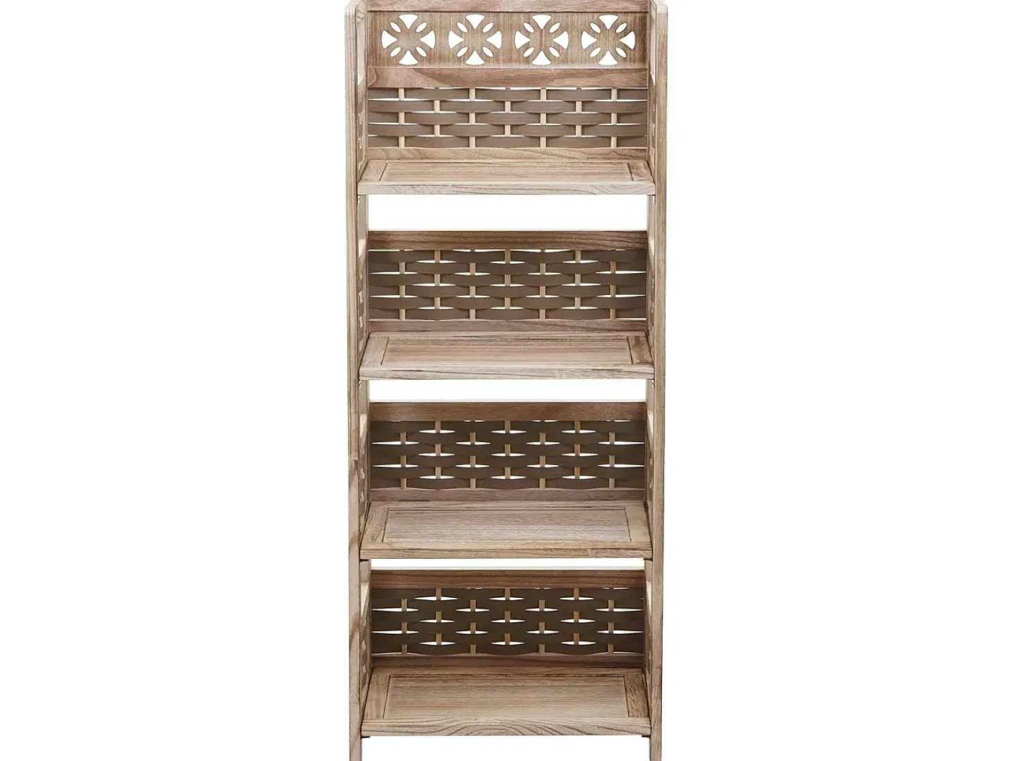 Estantería MCW-K86, marrón, mimbre marrón