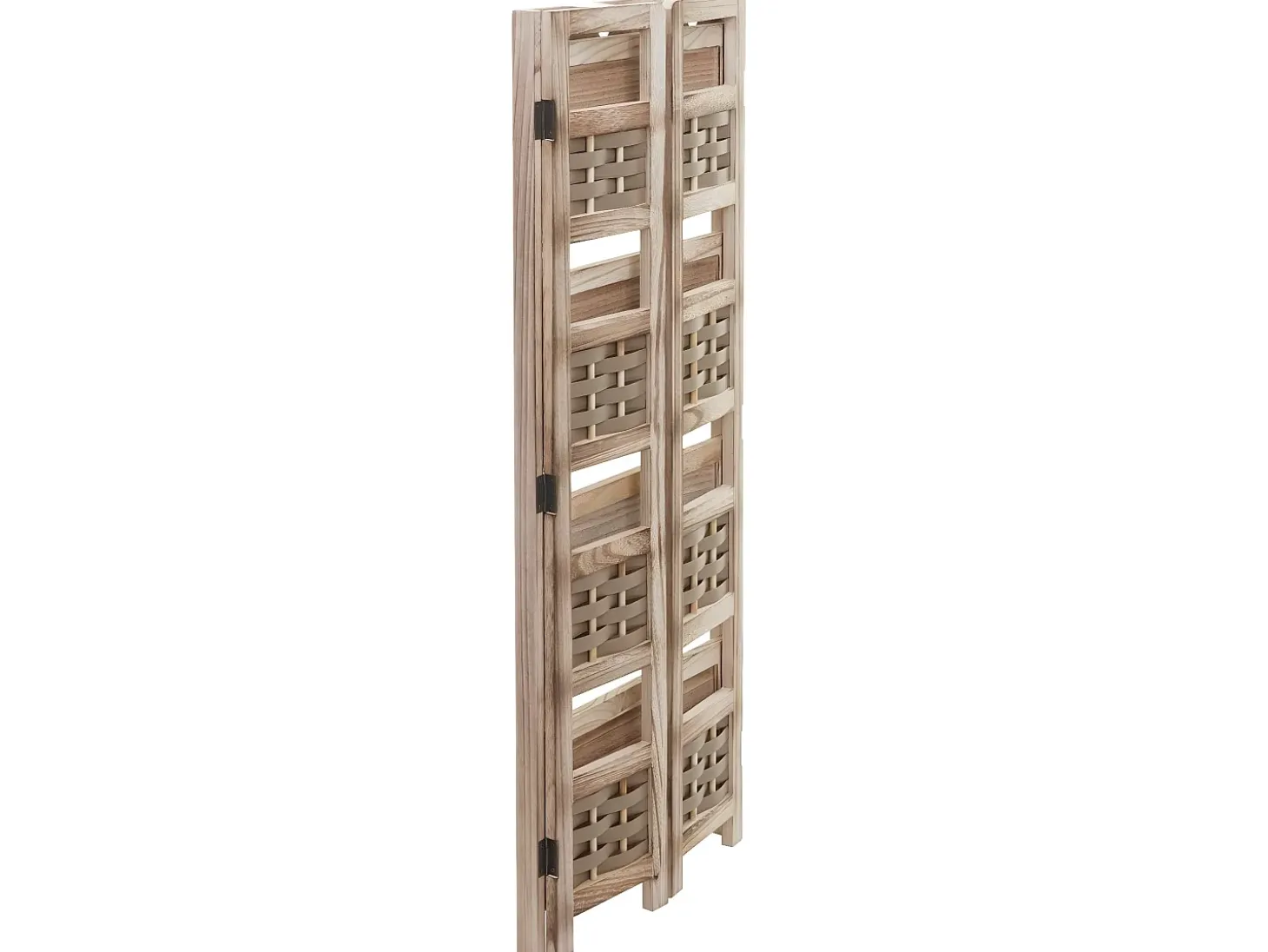 Estantería MCW-K86, marrón, mimbre marrón