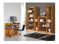 Estantería modelo Altea en acabado madera maciza de pino color miel 120 cm(alto)40 cm(anc