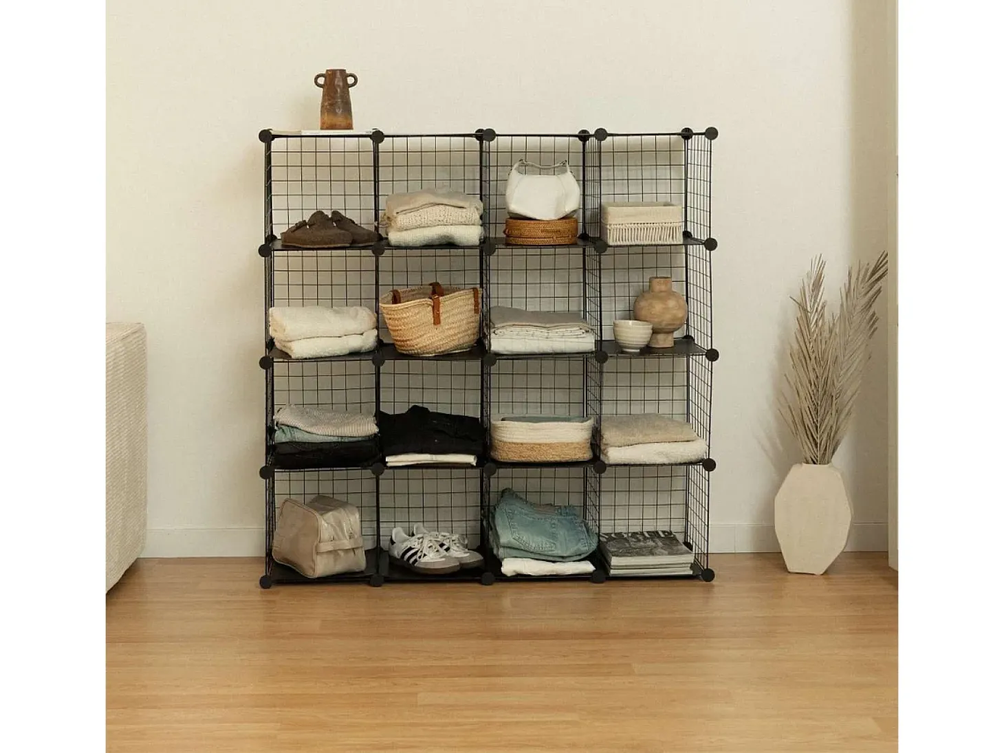 Estantería Modular Titan C16 Negro - Newlux