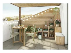 Estantería modular de pino macizo Dinamic 3 estantes
