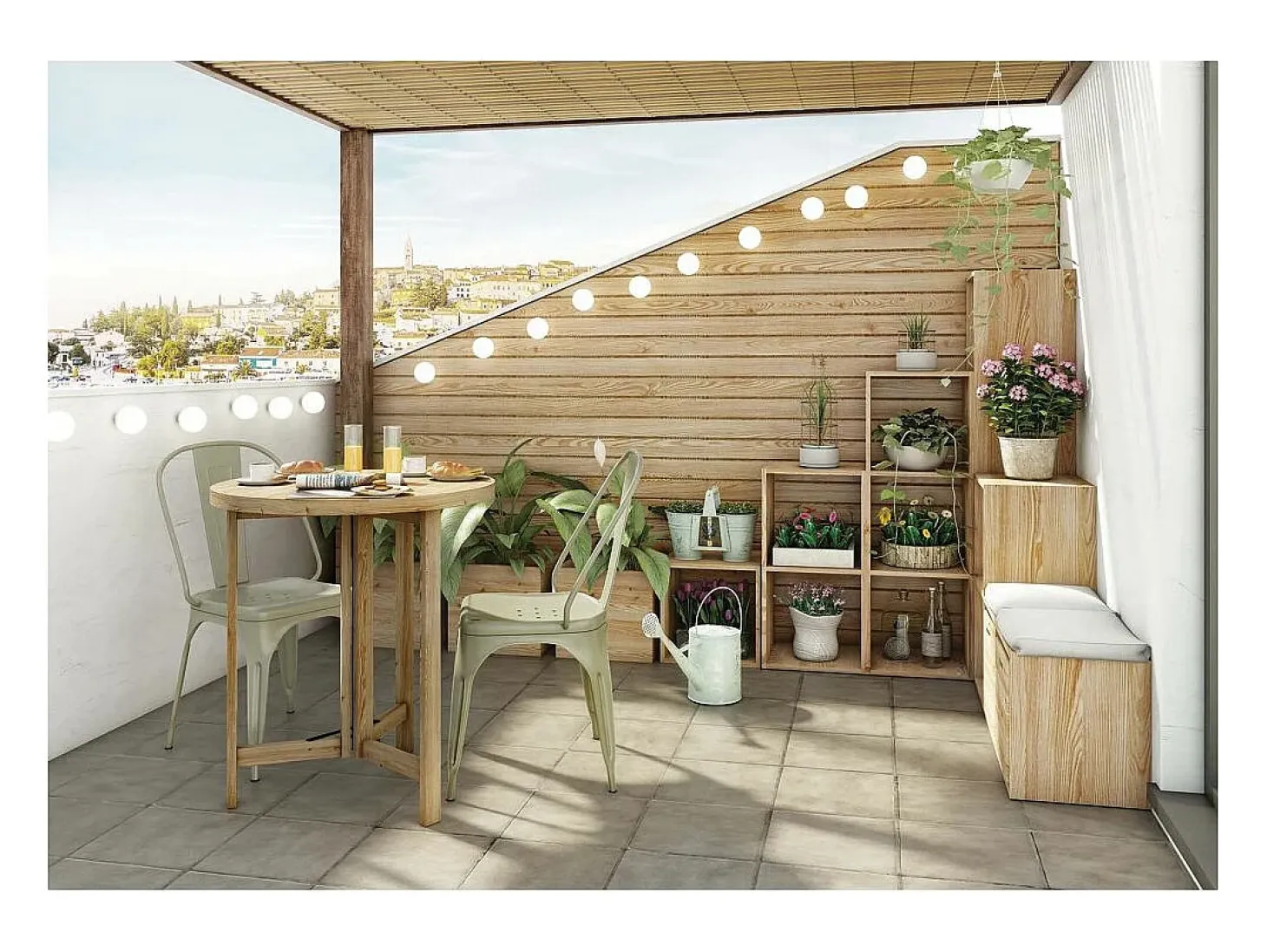 Estantería modular de pino macizo Dinamic 3 estantes