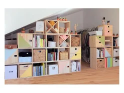 Estantería modular de pino macizo Dinamic 2 estantes