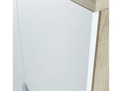 Estantería Office en blanco artik y roble canadian 80x119x33 cm