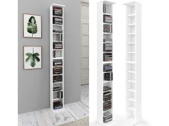 Estantería para CD blanco 21x20x183.6