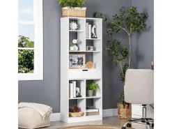 Estantería para libros blanco 60x26x158 cm HOMCOM