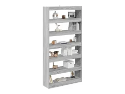 Estantería para libros Gris sonoma 100 x 30 x 198 cm
