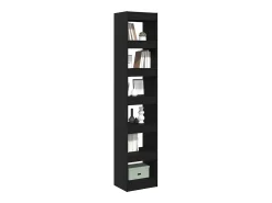 Estantería para libros Roble negro 40 x 30 x 198 cm