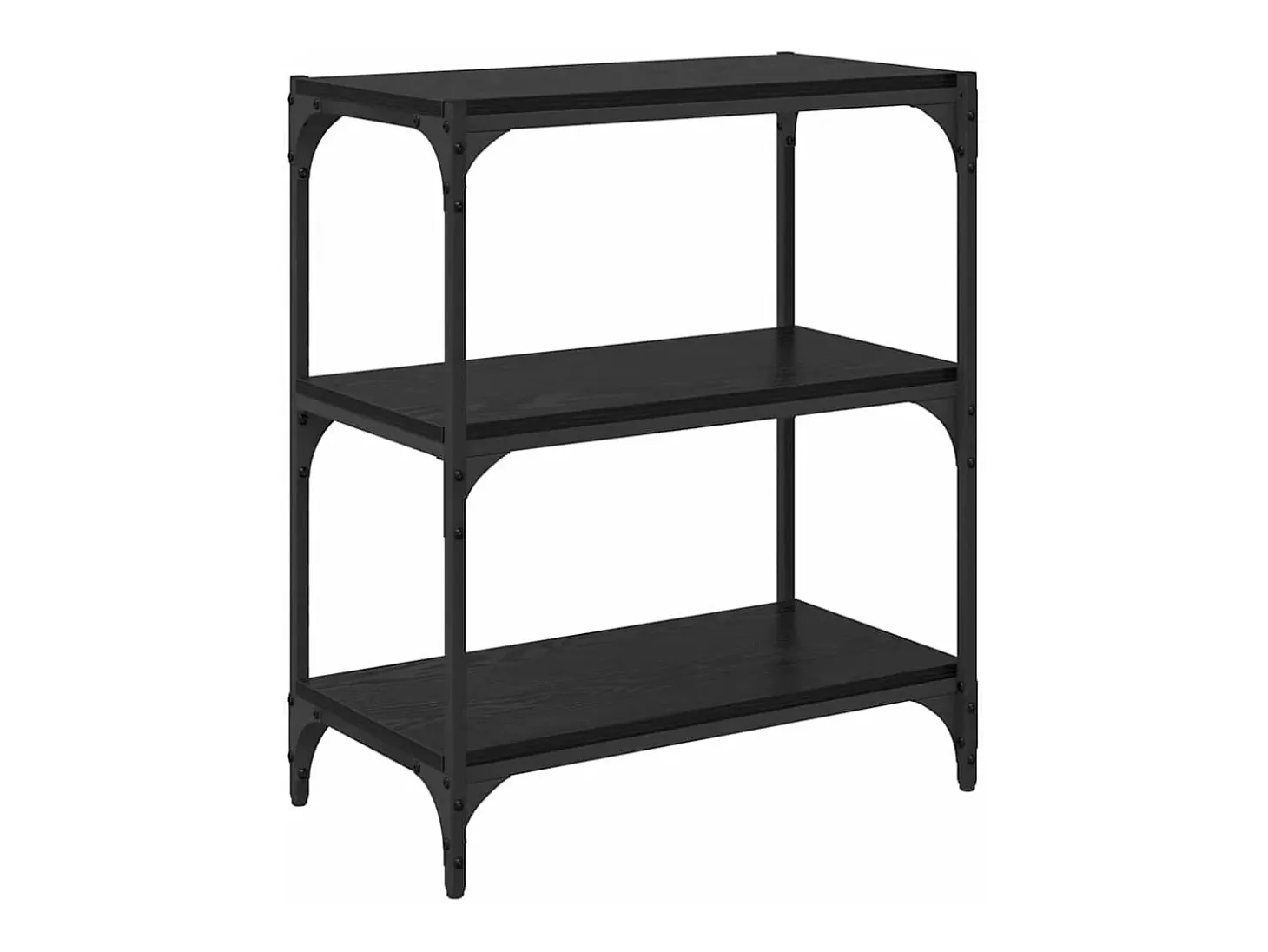 Estantería para libros Roble negro 60 x 33 x 71 cm