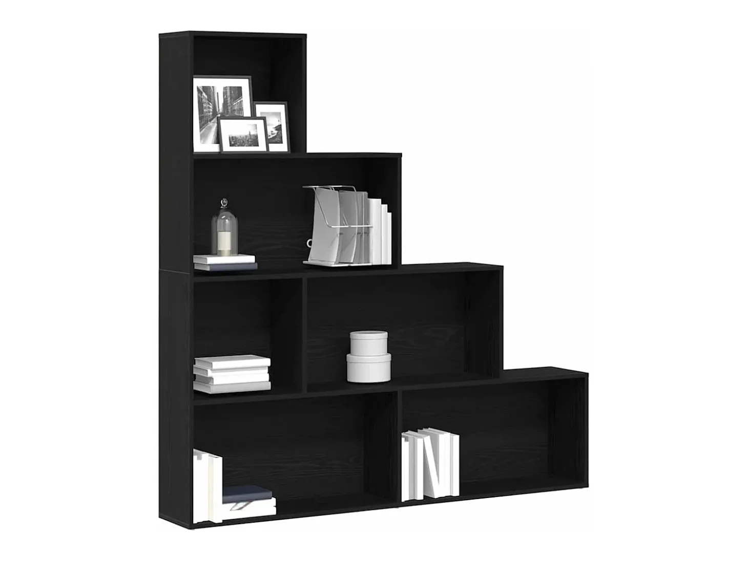 Estantería para libros Roble Negro 155 x 24 x 160 cm