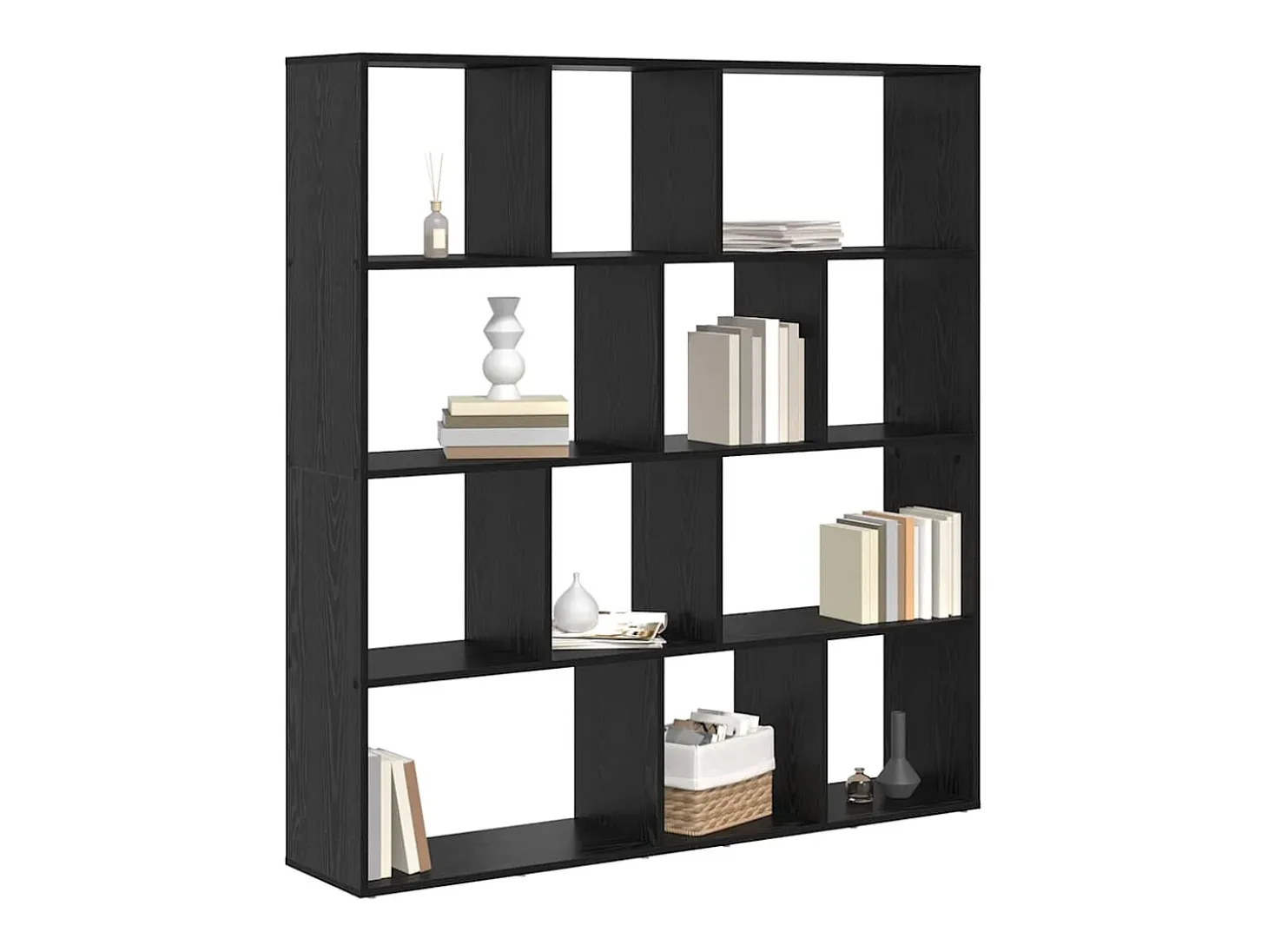 Estantería para libros Roble negro 132 x 29 x 141.5 cm