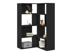 Estantería para libros Roble negro 140 x 30 x 140 cm