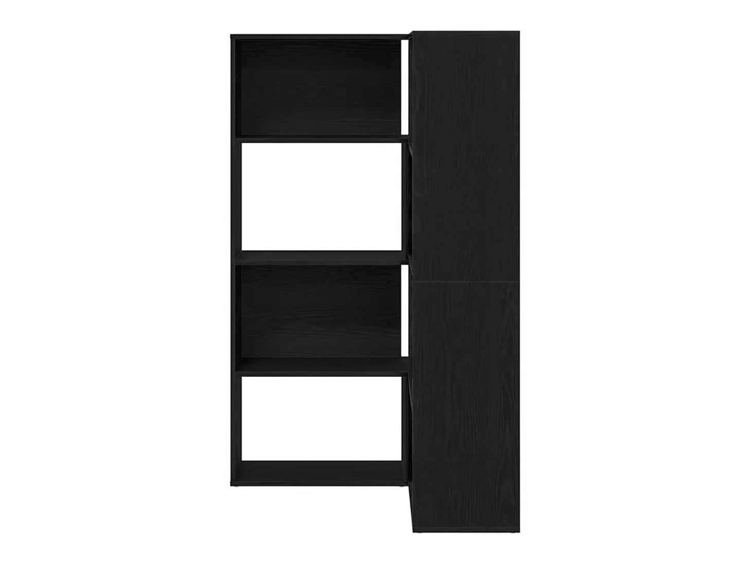 Estantería para libros Roble negro 140 x 30 x 140 cm