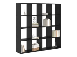 Estantería para libros Roble negro 137.5 x 29 x 137.5 cm