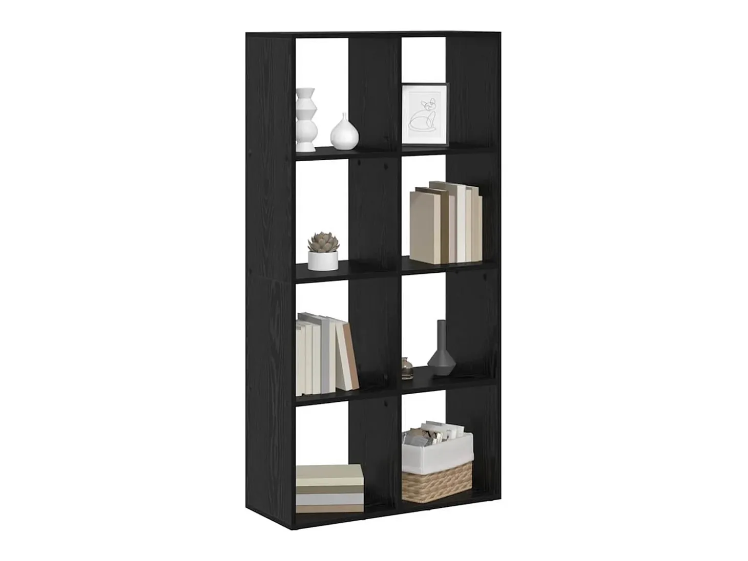 Estantería para libros Roble negro 69.5 x 29 x 137.5 cm