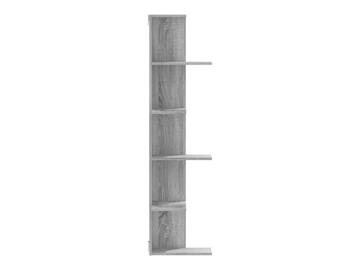 Estantería pared de esquina madera gris Sonoma 36,5x36,5x140 cm ES720907