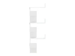 Estantería pared esquina madera ingeniería blanco 45x45x147 cm ES725379