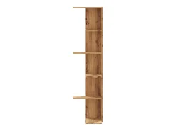Estantería pared esquina madera roble artisan 36,5x36,5x140 cm ES559964