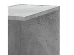 Estantería pared esquina madera gris hormigón 36,5x36,5x140 cm