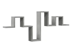 Estantería pared madera ingeniería gris hormigón 104,5x10x43 cm ES931916