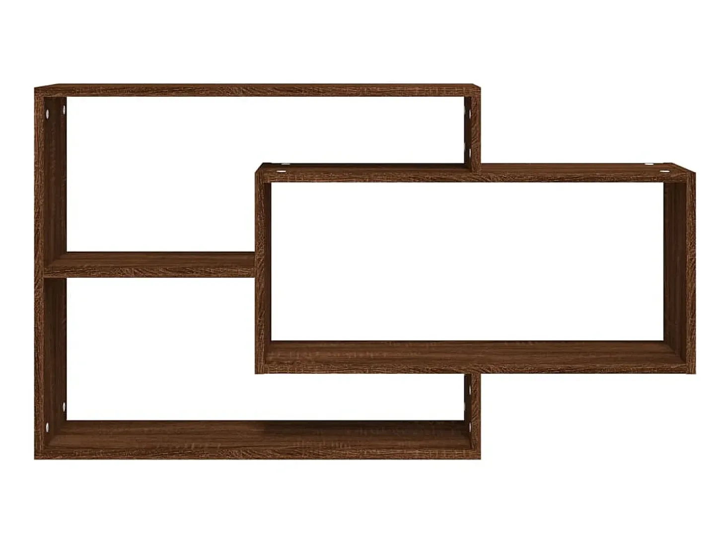 Estantería pared madera ingeniería roble marrón 104x20x58,5 cm ES53290