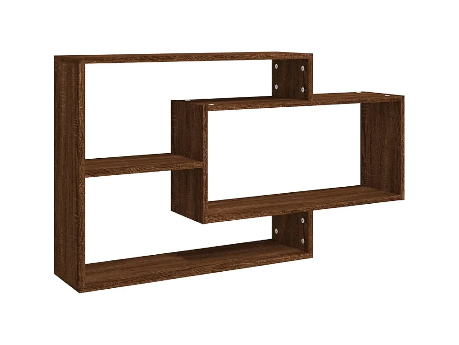 Estantería pared madera ingeniería roble marrón 104x20x58,5 cm ES53290