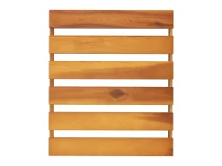 Estantería plegable 3 alturas madera acacia marrón 43x31x63 cm