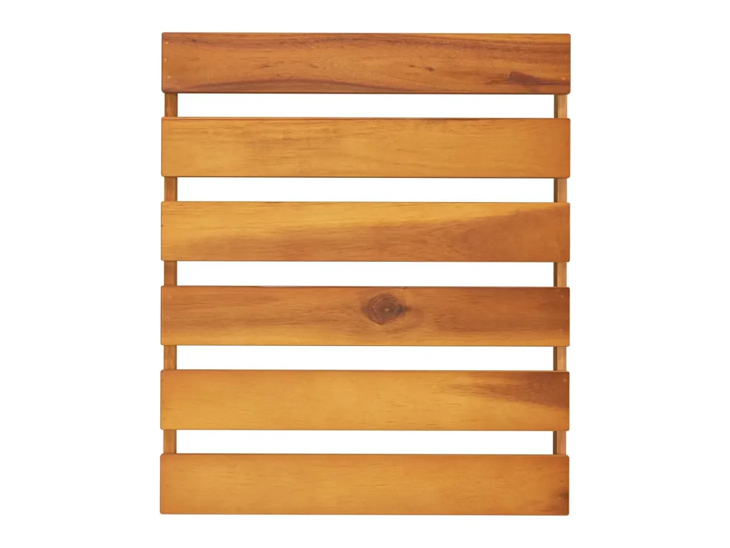 Estantería plegable 3 alturas madera acacia marrón 43x31x63 cm