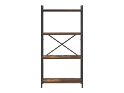 Estantería Roble ahumado 60 x 30 x 118 cm Madera contrachapada