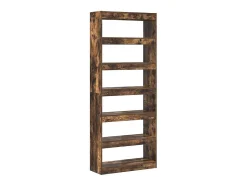 Estantería Roble ahumado 80 x 30 x 198 cm Madera contrachapada
