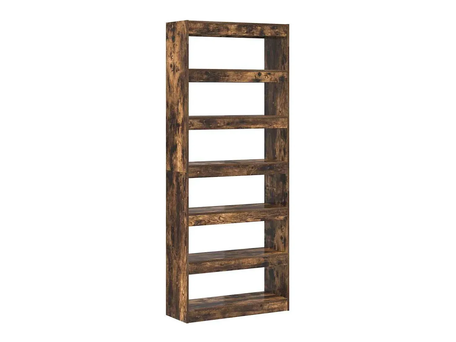 Estantería Roble ahumado 80 x 30 x 198 cm Madera contrachapada