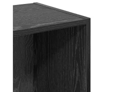 Estantería Roble negro 40 x 30 x 152 cm Madera contrachapada