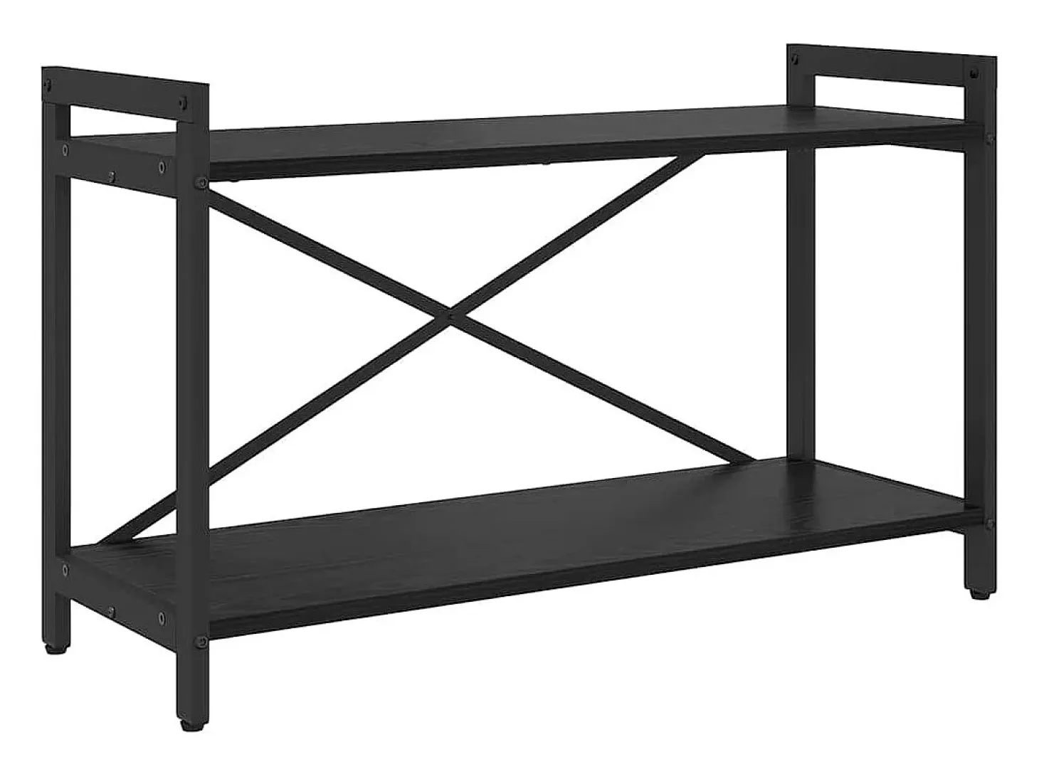 Estantería Roble negro 80 x 30 x 48.5 cm Madera contrachapada