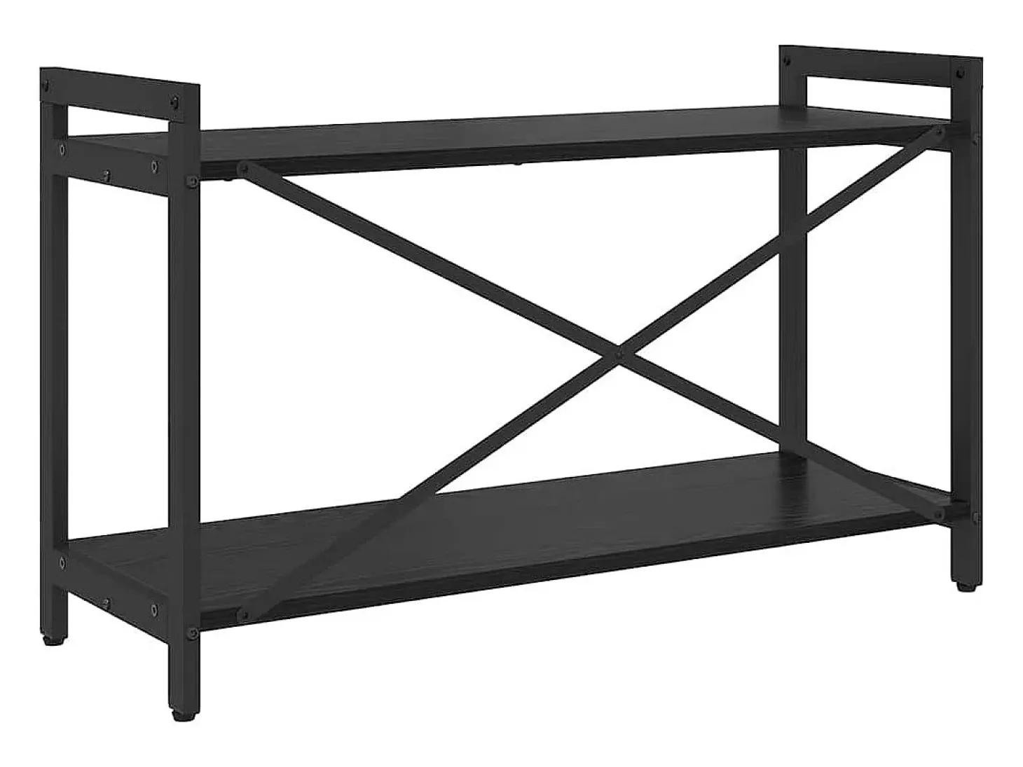 Estantería Roble negro 80 x 30 x 48.5 cm Madera contrachapada