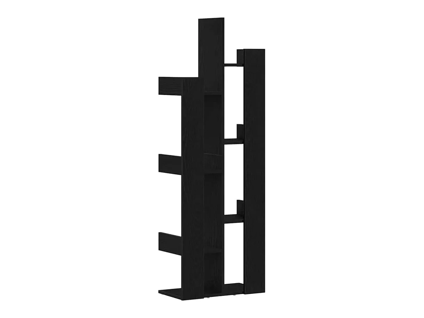 Estantería Roble negro 48 x 25.5 x 140 cm Madera contrachapada