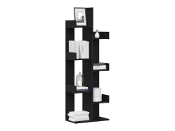 Estantería Roble negro 48 x 25.5 x 140 cm Madera contrachapada