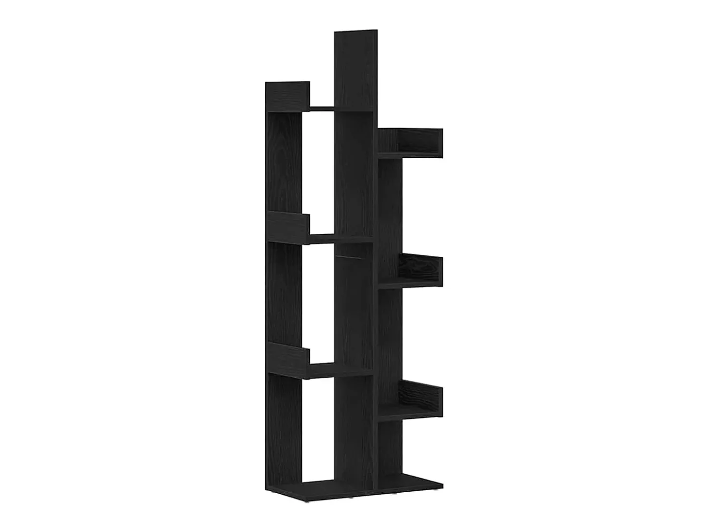 Estantería Roble negro 48 x 25.5 x 140 cm Madera contrachapada