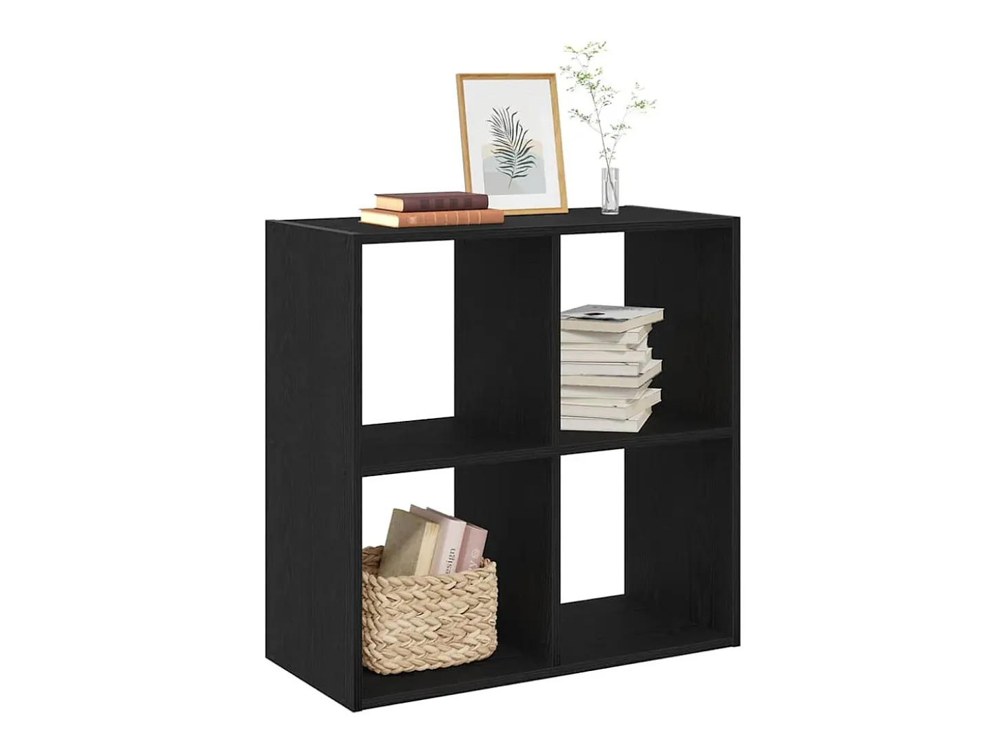 Estantería Roble negro 68.5 x 32 x 68.5 cm Madera contrachapada