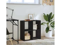 Estantería Roble negro 68.5 x 32 x 68.5 cm Madera contrachapada