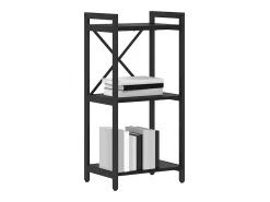 Estantería Roble negro 40 x 30 x 83 cm Madera contrachapada