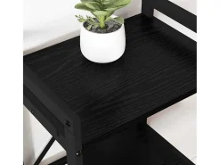 Estantería Roble negro 40 x 30 x 83 cm Madera contrachapada