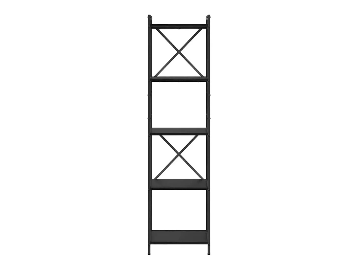 Estantería Roble negro 40 x 30 x 153 cm Madera contrachapada