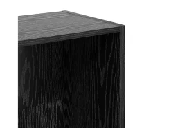 Estantería Roble negro 40 x 30 x 114 cm Madera contrachapada