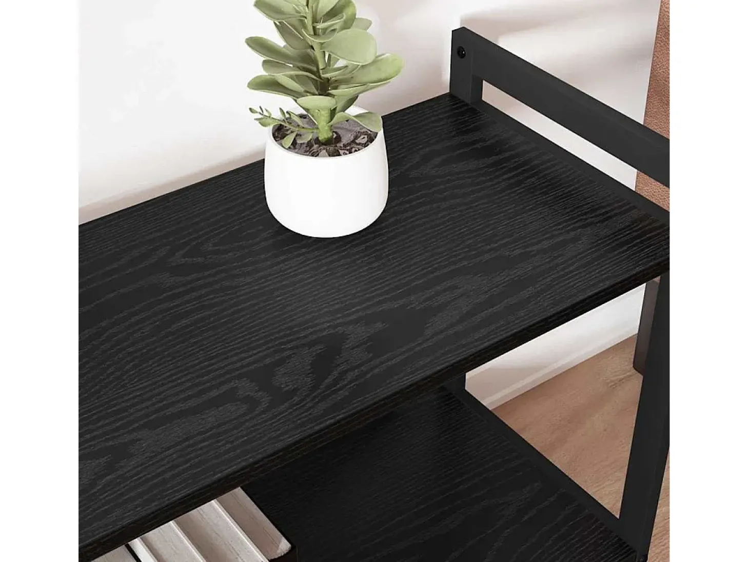 Estantería Roble negro 60 x 30 x 48.5 cm Madera contrachapada