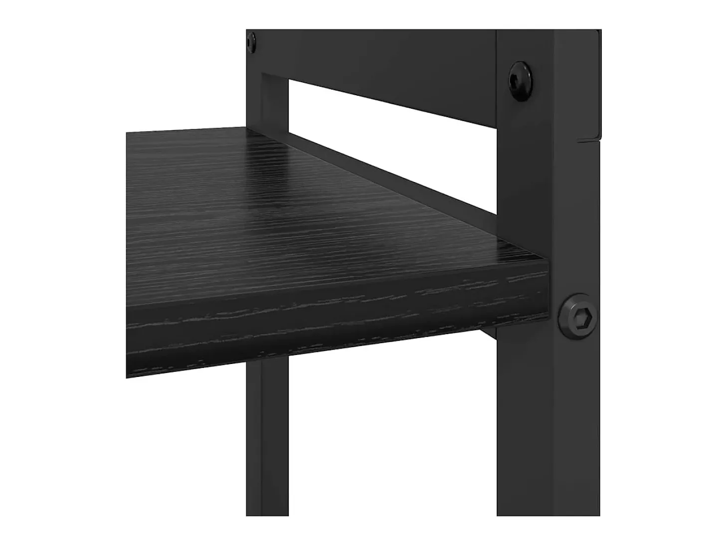 Estantería Roble negro 60 x 30 x 48.5 cm Madera contrachapada