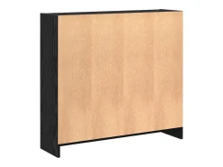 Estantería Roble negro 80 x 24 x 76 cm Madera contrachapada