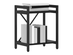 Estantería Roble negro 40 x 30 x 48.5 cm Madera contrachapada