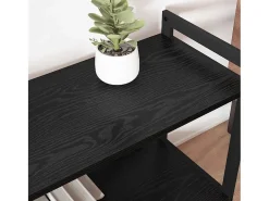 Estantería Roble negro 80 x 30 x 83 cm Madera contrachapada