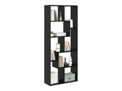 Estantería Roble negro 67 x 25 x 161.5 cm Madera contrachapada