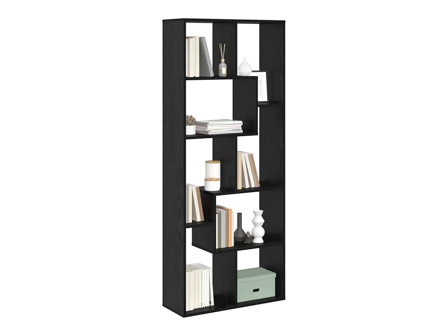 Estantería Roble negro 67 x 25 x 161.5 cm Madera contrachapada